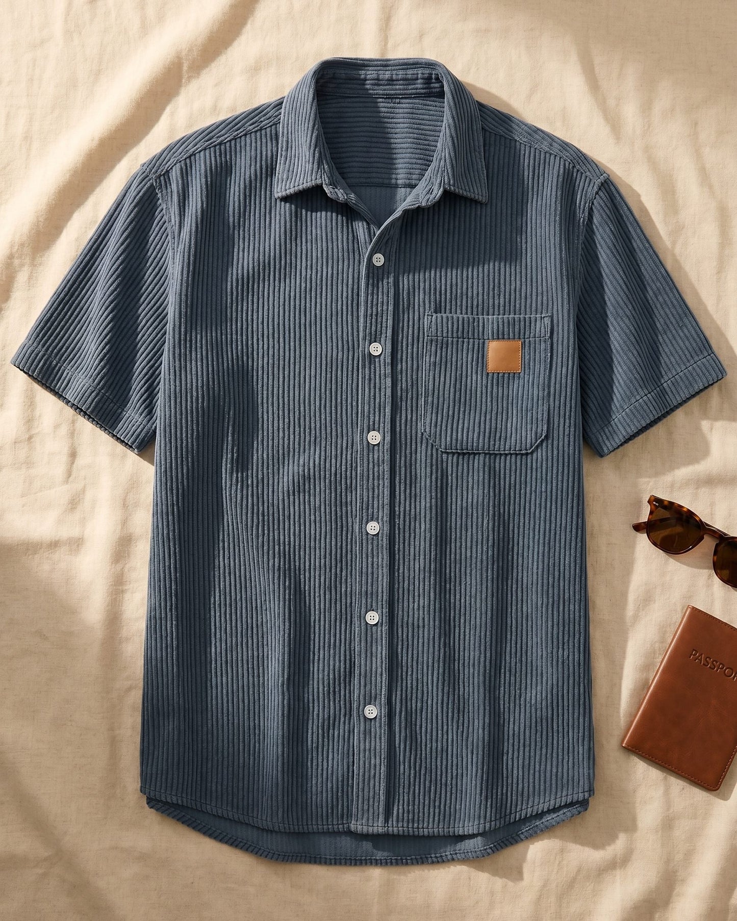 Massimo Corduroy Short-Sleeve Shirt
