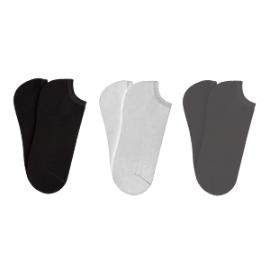 3 Pack Cotton Blend Socks